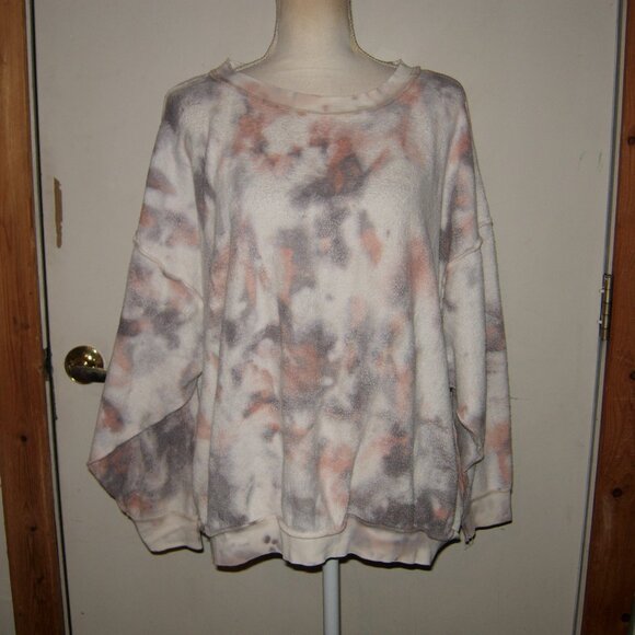 Free People Tops - Intimately Free People Tie Dye Inside Out Sweatshirt Size M